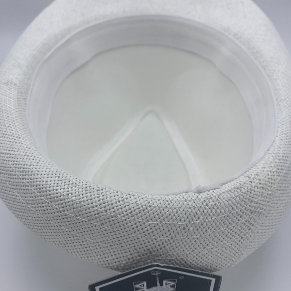 FEDORA HAT WHITE - 100% RECYCLE PAPER - Picture 4 of 4